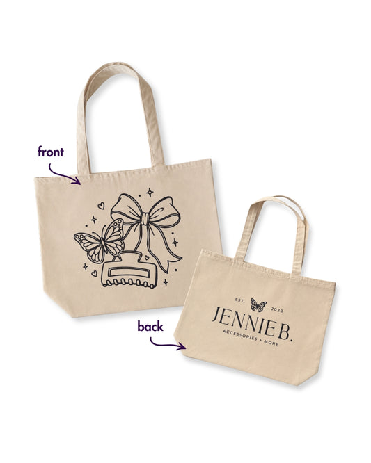 Jennie B Bow & Clip Tote Bag