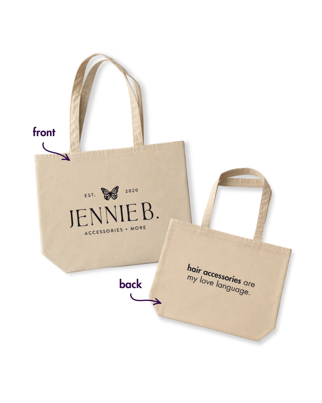 Jennie B Love Language Tote Bag
