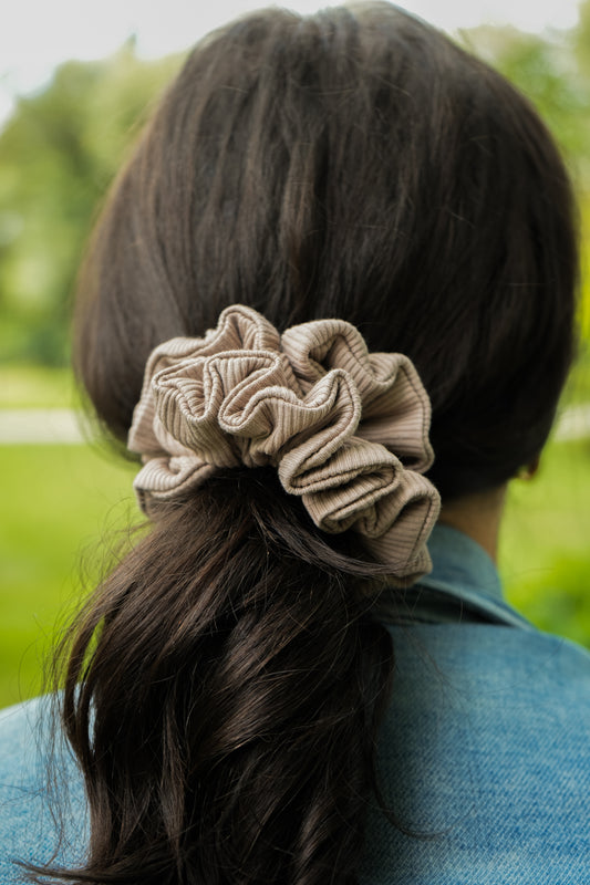 Taupe Ribbed Knit Classic